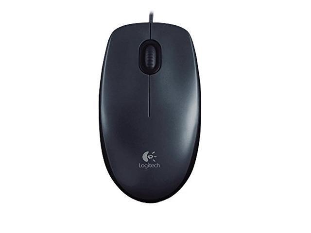 Logitech M100R USB Optical Wired Mouse 910-005006 (Black)