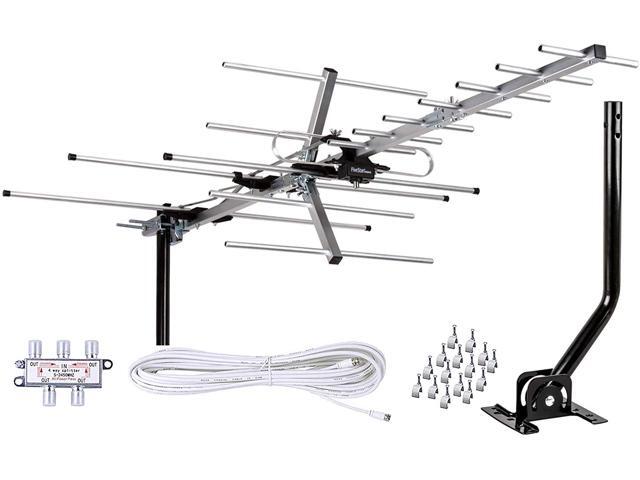 Five Star Yagi Satellite HD TV Antenna up to 200 Mile Range, Attic or Roof Mount TV Antenna, Long Range Digital OTA Antenna for 4K 1080P Supports 4...