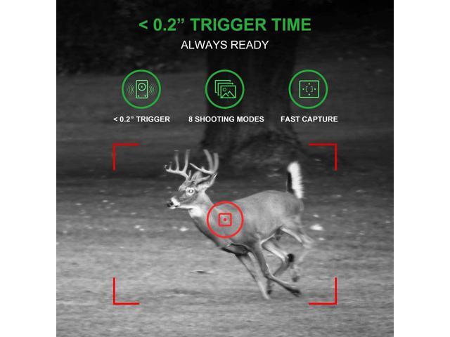 REXING H1 Blackhawk Night Vision Trail Camera Full HD 1920x1080,40 IR LED,120° PIR, > .2s Trigger Time, Photo Burst,Time Lapse,Loop...