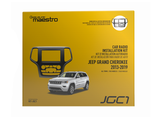 Maestro - Dash Kit for Select 2014-2020 Jeep Cherokee Vehicles - Black - image 8