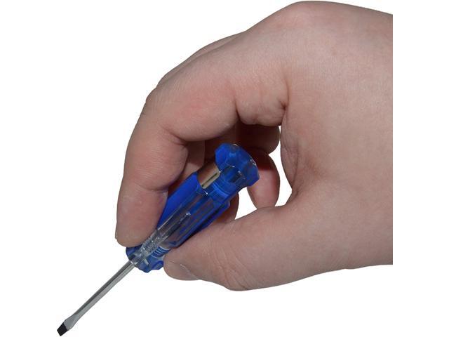 Slotted Pocket Screwdriver 1/8' with Clip, Magnetic Tip