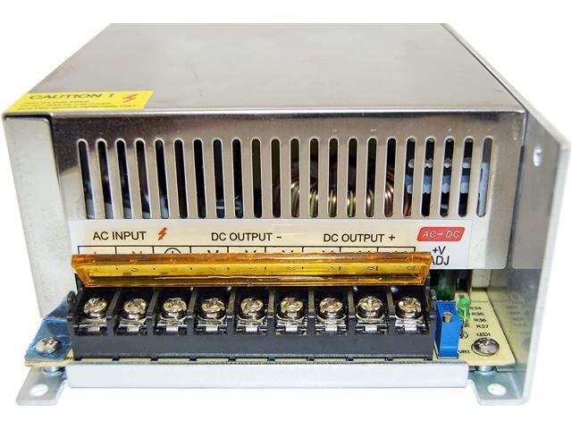 12V 40A 500W Universal Switching Power Supply 110-240VAC to DC12V for LED Strip Lighting, CCTV Cameras, Radios, Electronic Projects, and more
