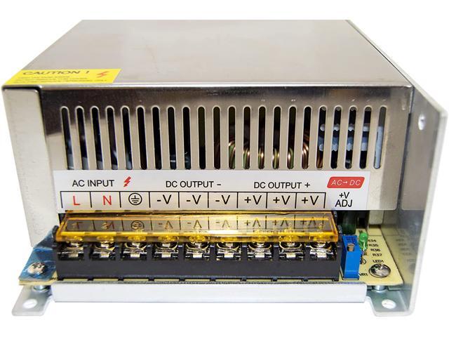 12V 40A 500W Universal Switching Power Supply 110-240VAC to DC12V for LED Strip Lighting, CCTV Cameras, Radios, Electronic Projects, and more