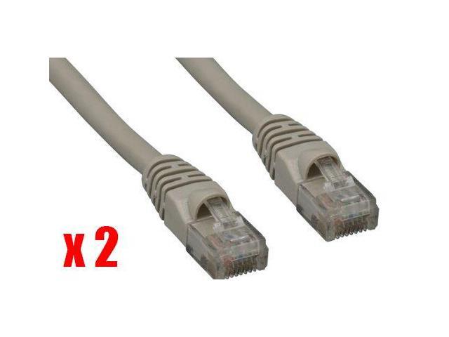 iMBAPrice (Pack of 2) Gray 150 Feet CAT5e RJ45 Patch Ethernet Network Cable For PC, Mac, Laptop, PS2, PS3, XBox, and XBox 360