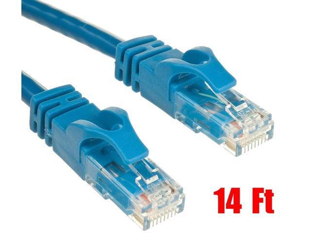 iMBAPrice - 14Ft (14ft) Cat6 Ethernet Network Patch Cable RJ45 Blue
