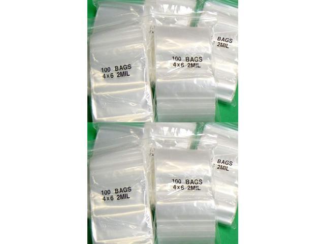 iMBAPrice 1000 - (4'' x 6'') Clear Reclosable Zipper Bags, Total 1000 Bags