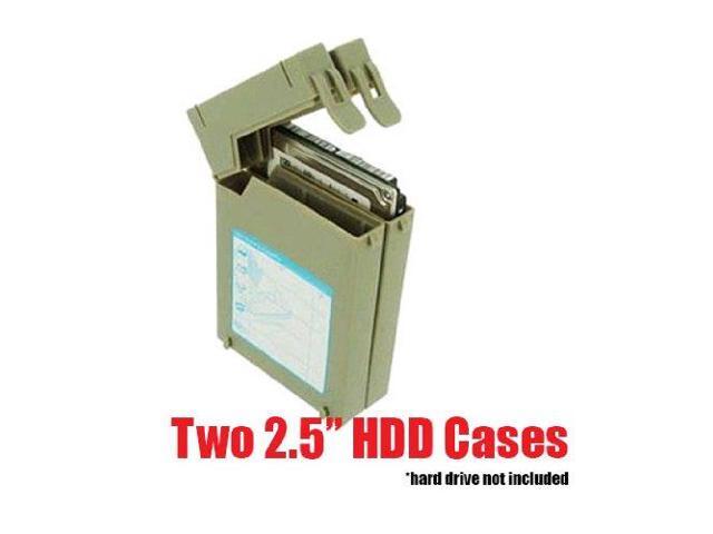 iMBAPrice Zipo 2.5' Water Resistant HDD Protection Box - Anti-Static 2 Latchable Hard Drive Protector Case (Pack of 1) Gray