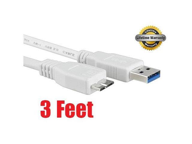 iMBAPrice White 3 feet Long Superspeed 5Gbps USB 3.0 A to Micro B Charger/Data/Sync Cable for Samsung Galaxy S5 SM-G900