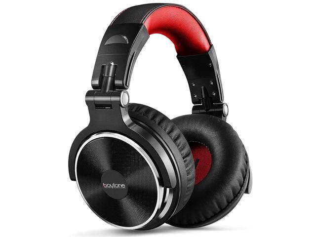 Boytone BT-10RD Wired Over Ear Headphones Studio Monitor & Mixing DJ Stereo Headsets with 50mm Drivers and 1/4 to 3.5mm Audio Jack for Audio Mixer...
