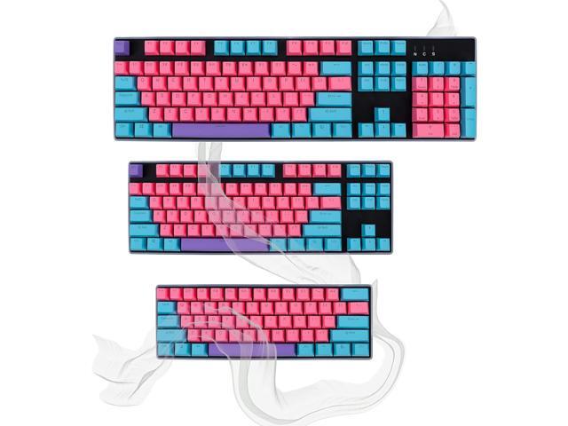 Keycaps 60 Percent 104 Backlit PBT Key Cap Set for 60% Gaming Keyboard MX Switches(Ahri)