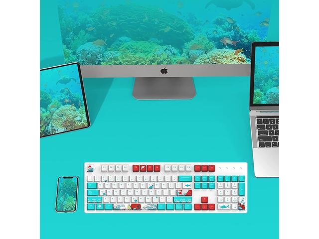 Keycap 60 Percent for GK61 RK61 Anne Pro, 104/87/61 Custom Fullsize Key Cap Set for Cherry Mx Gateron Kailh Switch 60% Mechanical Gaming Keyboard...
