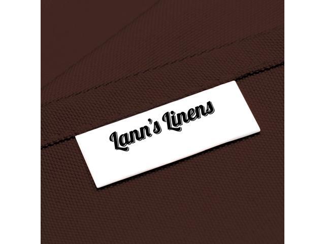 Lann's Linens - 70' Square Premium Tablecloth for Wedding / Banquet / Restaurant - Polyester Fabric Table Cloth - Chocolate Brown