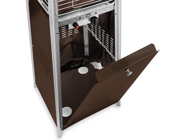 Thermo Tiki Outdoor Propane Patio Heater - Commercial LP Gas Porch & Deck Heater - Mocha