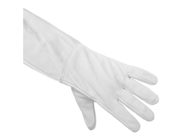 Honey Keeper Beekeeping Gloves, Extra Large - Goatskin Leather with Canvas Sleeve and Elastic Cuff