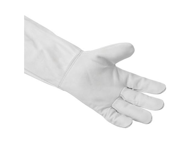 Honey Keeper Beekeeping Gloves, Extra Large - Goatskin Leather with Canvas Sleeve and Elastic Cuff