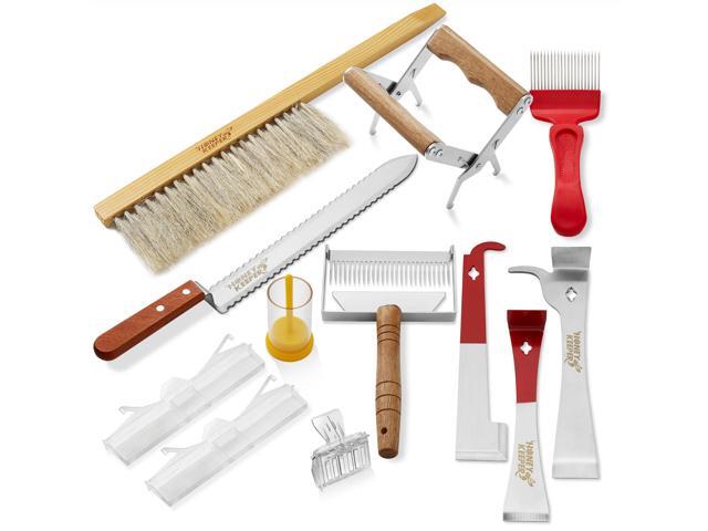 Honey Keeper 12-Piece Beekeeping Tool Kit - Essential Starter Supplies for Beginner Beekeepers