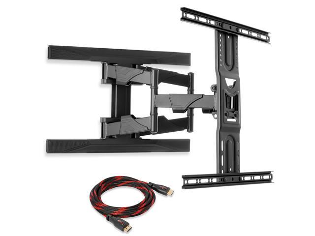 Mount Factory Heavy-Duty Full Motion TV Wall Mount - Articulating Swivel Bracket Fits Flat Screen Televisions from 42' to 70' (VESA 400 x 600...