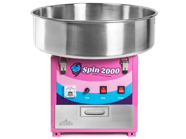 Olde Midway Cotton Candy Machine and SPIN 2000 Electric Candy Floss Maker - SPIN 2000, Commercial-Grade