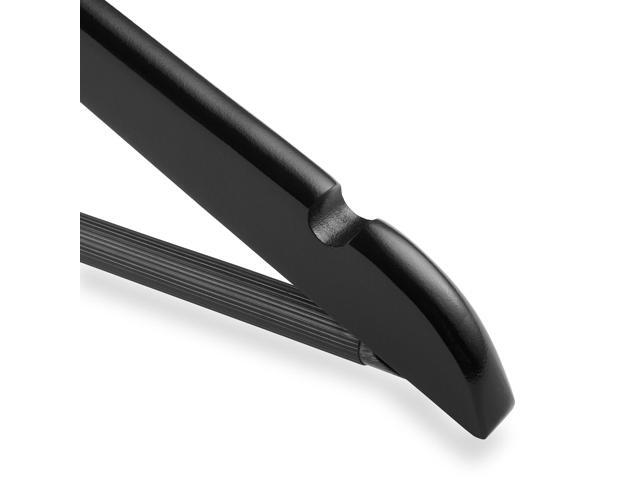Casafield - 20 Black Wooden Suit Hangers - Premium Lotus Wood with Notches & Chrome Swivel Hook for Dress Clothes, Coats, Jackets, Pants, Shirts,...