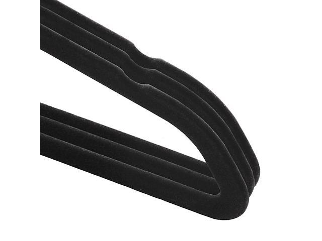 Casafield 50 Velvet Kid's Hangers - 14' Size for Children's Clothes - Black