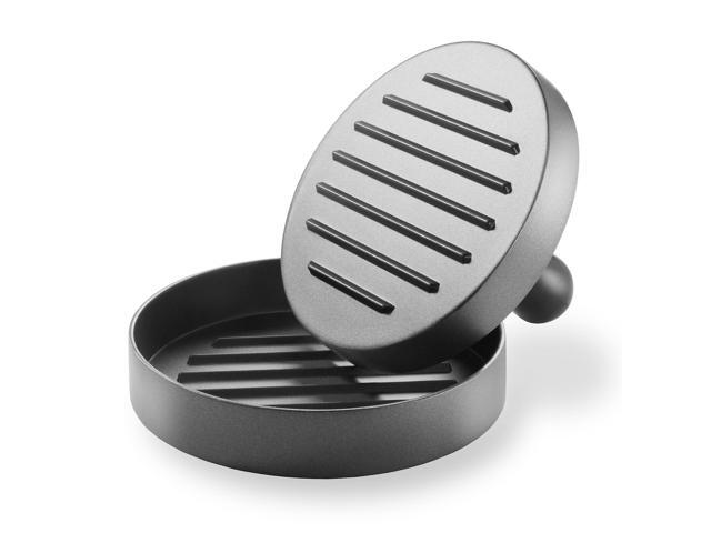 Pure Grill Burger Press - Aluminum BBQ Patty Maker with 100 Wax Papers for Grilling Hamburger Patties