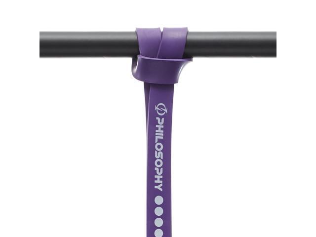 Philosophy Gym Pull Up Assist Band - 1-1/4' (100-120 lbs), Purple - Resistance Power Loop Exercise Band
