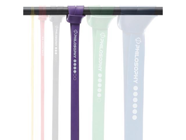 Philosophy Gym Pull Up Assist Band - 1-1/4' (100-120 lbs), Purple - Resistance Power Loop Exercise Band