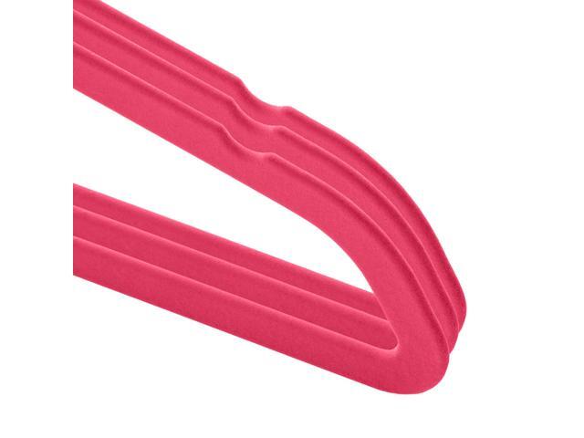 Casafield 50 Velvet Kid's Hangers - 14' Size for Children's Clothes - Pink