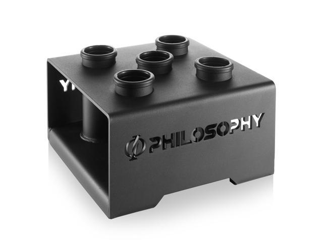 Philosophy Gym Vertical Barbell Holder - Delxue 5 Bar Storage Stand for 2' Olympic Bars