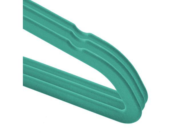 Casafield 50 Velvet Kid's Hangers - 14' Size for Children's Clothes - Teal
