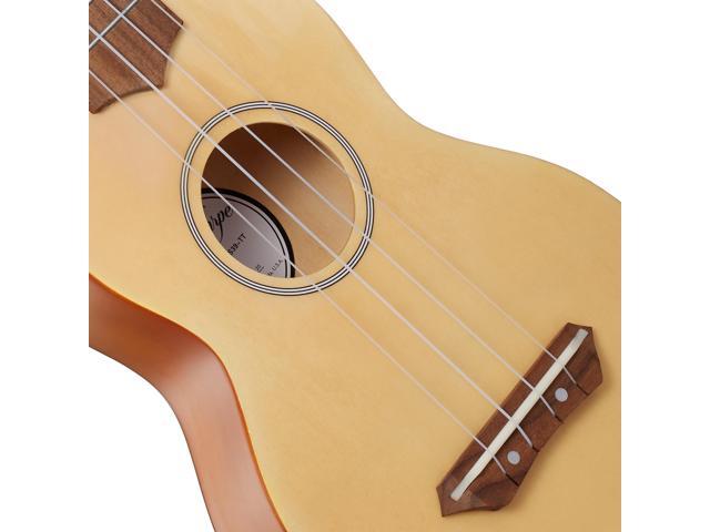 Ashthorpe Soprano Ukulele for Beginners - Two-Tone, 21-inch 4 String Uke Starter Bundle Kit for Kids with Gig Bag, Cloth, and Picks