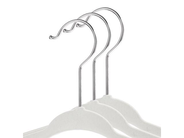 Casafield 50 Velvet Baby Hangers - 11' Size for Infant & Toddler Clothes - Ivory