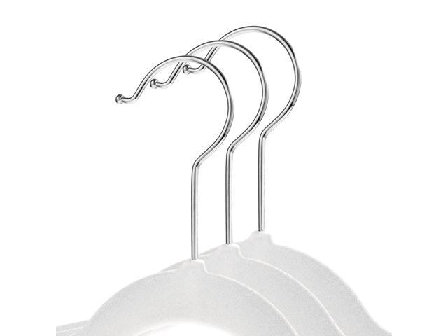 Casafield 50 Velvet Kid's Hangers - 14' Size for Children's Clothes - Ivory