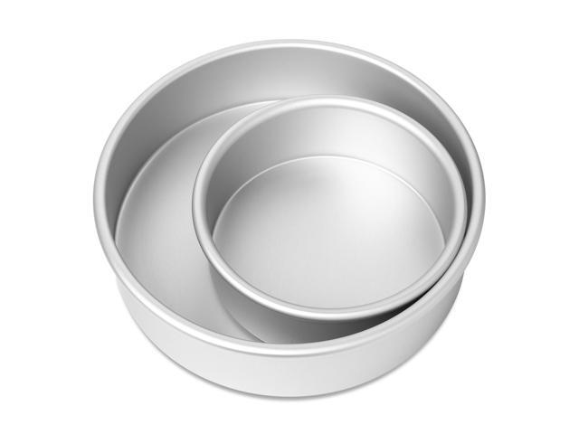 Last Confection 2-Piece Cake Pan Set - Includes 6' and 9' Round Aluminum Pans - 2' Deep