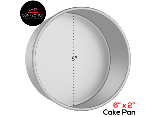 Last Confection 6' x 2' Aluminum Round Cake Pan - Professional Bakeware