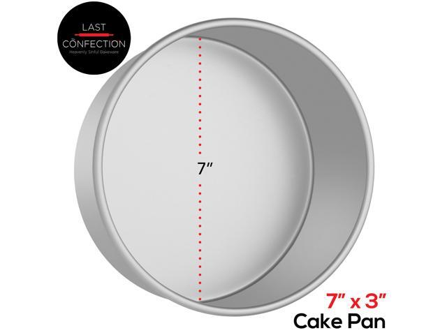 Last Confection 7' x 3' Aluminum Round Cake Pan - Professional Bakeware