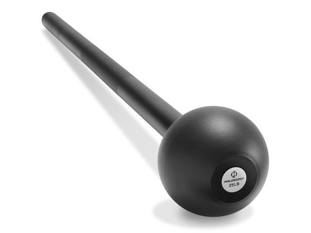 Philosophy Gym Steel Mace Bell 25 LB, Mace Club for Strength Training, Functional Full Body Workouts