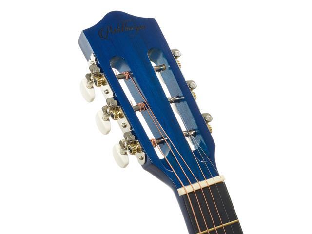 Ashthorpe 30-inch Beginner Acoustic Guitar Package (Blue), Basic Starter Kit w/ Gig Bag, Strings, Strap, Tuner, Picks