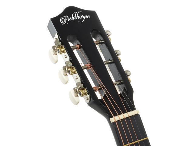 Ashthorpe 30-inch Beginner Acoustic Guitar Package (Sunburst), Basic Starter Kit w/ Gig Bag, Strings, Strap, Tuner, Picks
