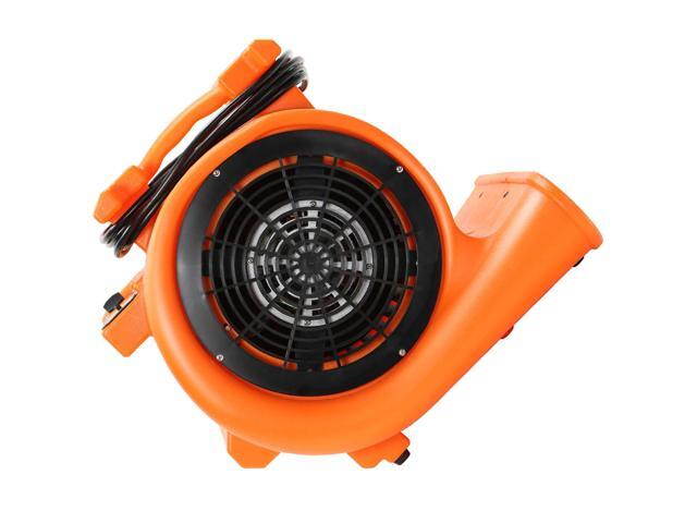 Dryser Air Mover Carpet Dryer 3 Speed 1 HP Industrial Floor Fan - Orange Stackable Carpet Drying Fan Floor Blower