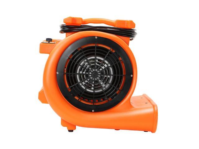 Dryser 12pk Air Mover Carpet Dryer 3 Speed 1 HP Industrial Floor Fan - Orange Stackable Carpet Drying Fan Floor Blower