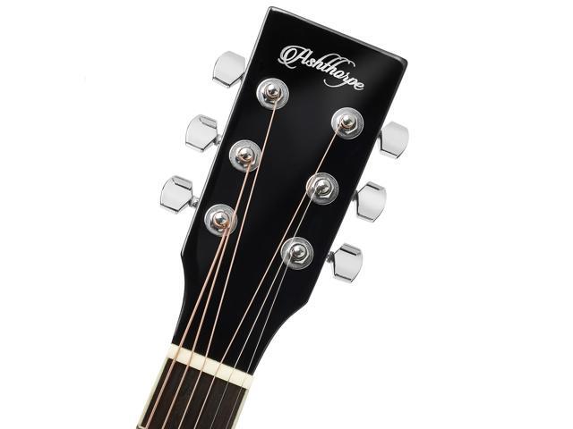 Ashthorpe Full-Size Dreadnought Acoustic Electric Guitar Package with 10 Watt Amp - Sunburst