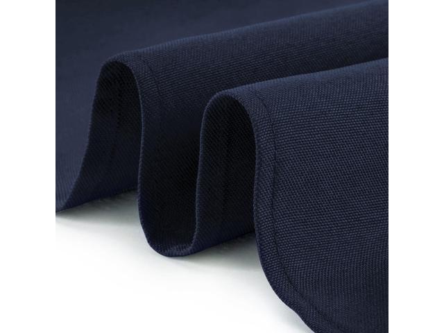 Lann's Linens - 70' x 120' Premium Tablecloth for Wedding / Banquet / Restaurant - Rectangular Polyester Fabric Table Cloth - Navy Blue