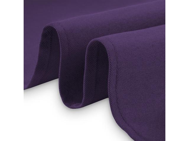 Lann's Linens - 60' x 126' Premium Tablecloth for Wedding / Banquet / Restaurant - Rectangular Polyester Fabric Table Cloth - Purple