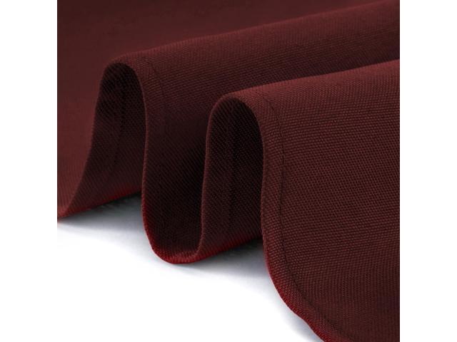 Lann's Linens - 70' x 120' Premium Tablecloth for Wedding / Banquet / Restaurant - Rectangular Polyester Fabric Table Cloth - Burgundy