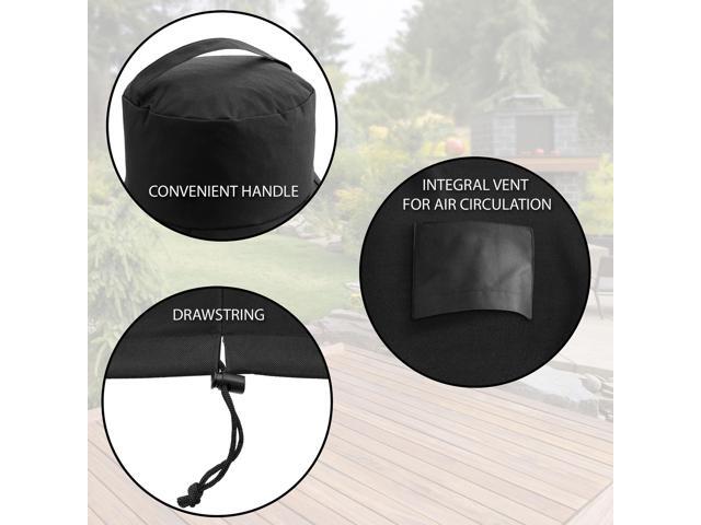 Pure Grill 27-Inch Ceramic Grill Cover - Universal Fit for All Extra Large Kamado Charcoal BBQ Brands - Heavy-Duty, Waterproof, Fade Resistant...