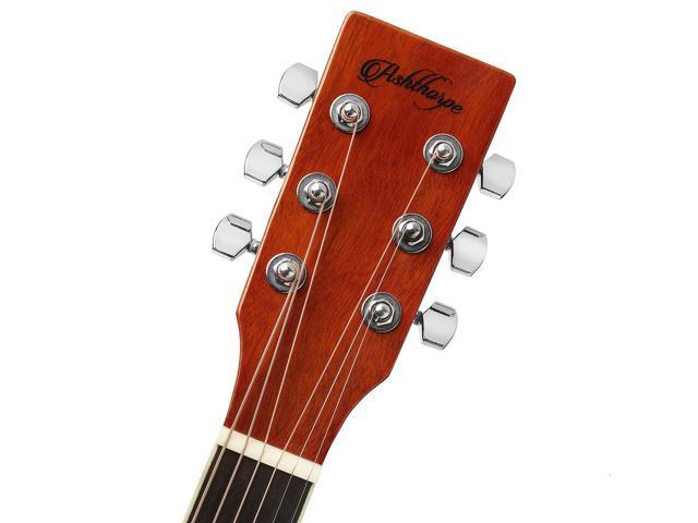 Ashthorpe Full-Size Dreadnought Acoustic Electric Guitar Package with 10 Watt Amp - Natural