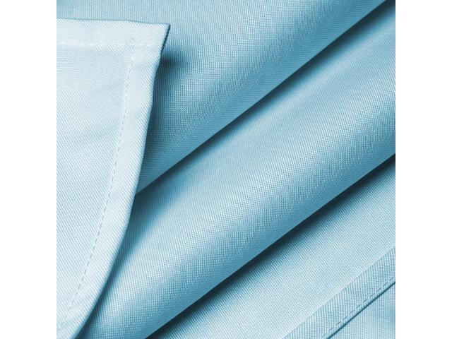 Lann's Linens - 90' x 156' Premium Tablecloth for Wedding / Banquet / Restaurant - Rectangular Polyester Fabric Table Cloth - Baby Blue