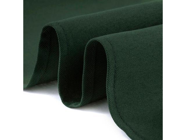 Lann's Linens - 5 Premium 90' x 132' Tablecloths for Wedding/Banquet/Restaurant - Rectangular Polyester Fabric Table Cloths - Hunter Green