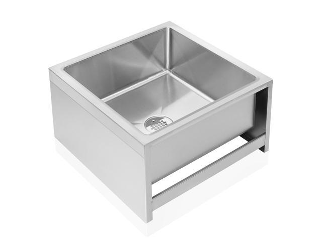 GRIDMANN Stainless Steel Floor Mop Sink - 19' x 22' x 12', NSF Certified